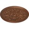 Ekena Millwork Bradford Ceiling Medallion (Fits Canopies up to 6 5/8"), 32 5/8"OD x 2"P, Polished Copper CM32BRPOS - alternate 3